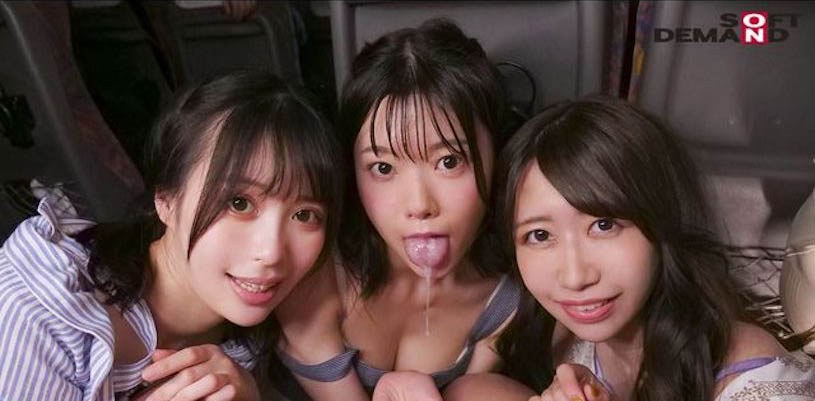 「女友的3闺蜜」在夜间巴士上找我打炮，「后宫般的极乐享受」好销魂！-第1张图片