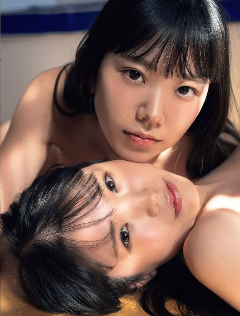 双倍的童颜巨乳《长泽茉里奈与亲妹合体》姐妹丼不再是幻想-第10张图片